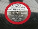 JERRY LEE LEWIS   1958  UK  78   GREAT BALLS OF FIRE   LONDON  HLS -8529