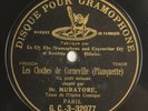 MURATORE les cloches de corneville DISQUE MONOFACE 78 tours GRAMOPHONE GC3-32077