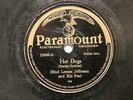 BLUES BLIND LEMON JEFFERSON &HIS FEET Hot Dogs/Weary Dogs Blues PARAMOUNT 12493