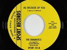 Northern Soul 45 - Dramatics - All Because Of You/If You Haven't - Sport VG+ mp3