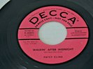 WALKIN' AFTER MIDNIGHT BY PATSY CLINE ON 45 RPM DECCA RECORDS PROMO