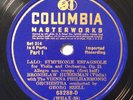 Bronislaw Huberman, Georg Szell – 78 rpm Columbia Set 214: LALO Symph Espagnole