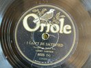 Oriole 8025 Sammy Sampson/Georgia Tom CAN'T BE SATISFIED  Blues 78 rpm V/V+