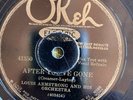 Okeh 41350 Louis Armstrong Orch AFTER YOU'VE GONE  1929 78 rpm  Jazz VV+