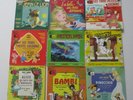 9 LIVRES DISQUE 45 TOURS WALT DISNEY PINOCCHIO BAMBI ALICE PETER PAN ETC /