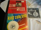 Lot: 78 RPM 1940's Glen Miller, King Cole Trio plus 45 RPM Nat 