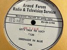 AFRTS radio LUCILLE BALL interviews LORNE GREENE & radio show ESCAPE   HEAR