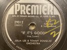 JULIA LEE & TOMMY DOUGLAS / Roy Brown / Fats Waller -- three 78 rpm records  LOT