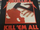 Metallica Vintage LP Kill Em All Vinyl Record READ BELOW  DAMAGED RECORD