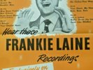 FRANKIE LAINE: MINT PHILIPS RECORD SHOP POSTER: 1950s: NEVER USED