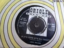 EDDIE HOLLAND UK ORIOLE  45 IF ITS LOVE (IT'S ALL RIGHT) 1st ISSUE 1963 N/EX