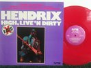 JIMI HENDRIX Jim Morrison  High, Live 'N Dirty 1978 Red Vinyl NM LP NUT-1001