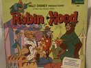 Walt Disney Robin Hood Vinyl LP and Comic VG