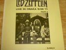 LED ZEPPELIN Live in Osaka Japan 9/29 1971 part 2 scarce vinyl LP GLC jimmy page