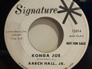 Aarch Hall Jr. Monkey in My Hat Band / Konga Joe Rare Rockabilly 45 Promo