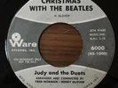 JUDY AND THE DUETS  Christmas with the Beatles WARE Beat Rock Novelty PROMO 45