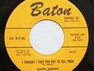 Marie Knight Teacho Wiltshire Orch Baton 45rpm 45 1958