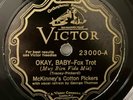 Victor 23000 McKinney's Cotton Pickers-Okay Baby (1930)