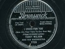 78tk-Jazz-BRUNSWICK 7729-Billie Holiday w/Teddy Wilson-(I cried for You)/Ella F.