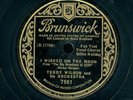 78tk-Jazz-BRUNSWICK 7501-Billie Holiday w/Teddy Wilson-(Miss Brown/I wished on )