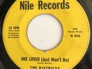 Northern Soul RARE 45 The Districts Nile Lbl. One Lover (just Won’t Do)