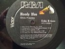 ELVIS PRESLEY RARE BLACK VINYL MOODY BLUE LP 1977 ORIGINAL NEAR MINT VINYL USA