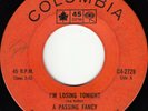 A Passing Fancy -I'm Losing Tonight -Columbia C4-2729 Toronto garage rock MONO45
