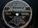 BILLIE HOLIDAY+TEDDY WILSON’S ORCH ‘I MUST HAVE THAT MAN’ BRUNSWICK 7859 E+ COPY