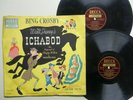 78 rpm Set WALT DISNEY Ichabod LEGEND of SLEEPY HOLLOW Bing Crosby DECCA 725 VG+