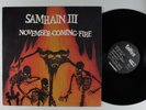 SAMHAIN November-Coming-Fire PLAN 9 LP VG+ 1st pressing w/lyric sheet insert  