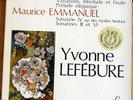 YVONNE LEFEBURE / DUKAS - EMMANUEL / FY 017 (FR)