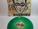 Neck Deep Rain In July / A History Of Bad Decisions Vinyl Record Green w Yellow