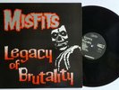 MISFITS  LEGACY OF BRUTALITY LP ORIG 1st Press Plan 9 PL9-06 1985 PUNK HC DANZiG