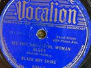 Voclion 03613 Black Boy Shine ICE PICK & PISTOL WOMAN  78rpm Blues G+