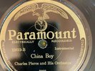 Paramount 12619 Charles Pierce Orch CHINA BOY Jazz  1928 78rpm E