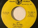 NORTHERN SOUL Jamo Thomas I SPY (FOR THE FBI) Trans World 45 rare Canadian press