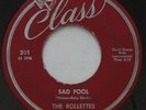 Doo Wop R&B THE ROLLETTES Sad Fool / GOOGIE RENE Wham Bam CLASS Original 45 HEAR