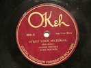 JAZZ MAMIE SMITH'S JAZZ HOUNDS Strut Your Material OKEH 8036 V+  NO VOCALS