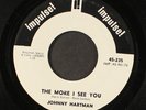 JOHNNY HARTMAN: sunrise, sunset / the more i see you IMPULSE 7