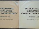 INTERNATIONAL WIENIAWSKI VIOLIN COMPETITION Poznan'72 COMPLETE Muza Stereo 2LP