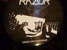 RAZOR Armed & Dangerous LP RARE METAL ORIGINAL PD PICTURE DISC RECORD limited NM