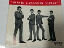 THE BEATLES 45 RPM PICT SLEEVE SHE LOVES YOU; SWAN LABEL; SLEEVE ONLY; NO RECORD