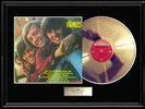 THE MONKEES SELF TITLED DEBUT RARE FRAMED LP GOLD METALIZED VINYL RECORD ALBUM