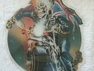 IRON MAIDEN INFINITE DREAMS SHAPED 7 INCH SINGLE EMPD 117 BACKING CARD