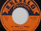 blues 45 LONESOME SUNDOWN My Home Is A Prison EXCELLO VG+ HEAR lonesome whistler
