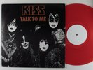 KISS Talk To Me AUCOIN 2XLP VG+/VG++ red vinyl #