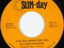 Gospel Soul 45 ALL GOD'S CHILDREN I've Got News For You SUNDAY Ft. Wayne IN HEAR