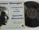 HONEGGER/ Lucette DESCAVES piano LP VERSAILLES MEDX 12004 50's Press Ed.1 