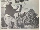 MINOR THREAT Out of Step promo flyer/poster DC Hardcore Punk M- DISCHORD RARE