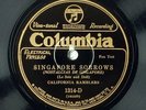 78rpm - Jazz - CALIFORNIA RAMBLERS:  Singapore Sorrows & What Do You Say?